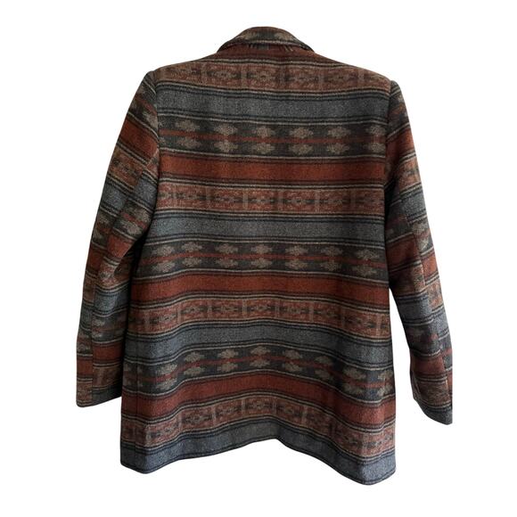 Vintage Braetan Southwest Wool Blend Blazer Jacket Men’s Medium Women’s Large - Picture 4 of 9
